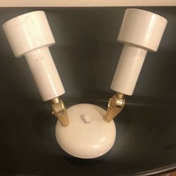 White Wall Or Ceiling Mount Adjustable Spot Gallery Art Light Fixture