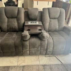 Cowboy double recliner transformer sofa And Glider