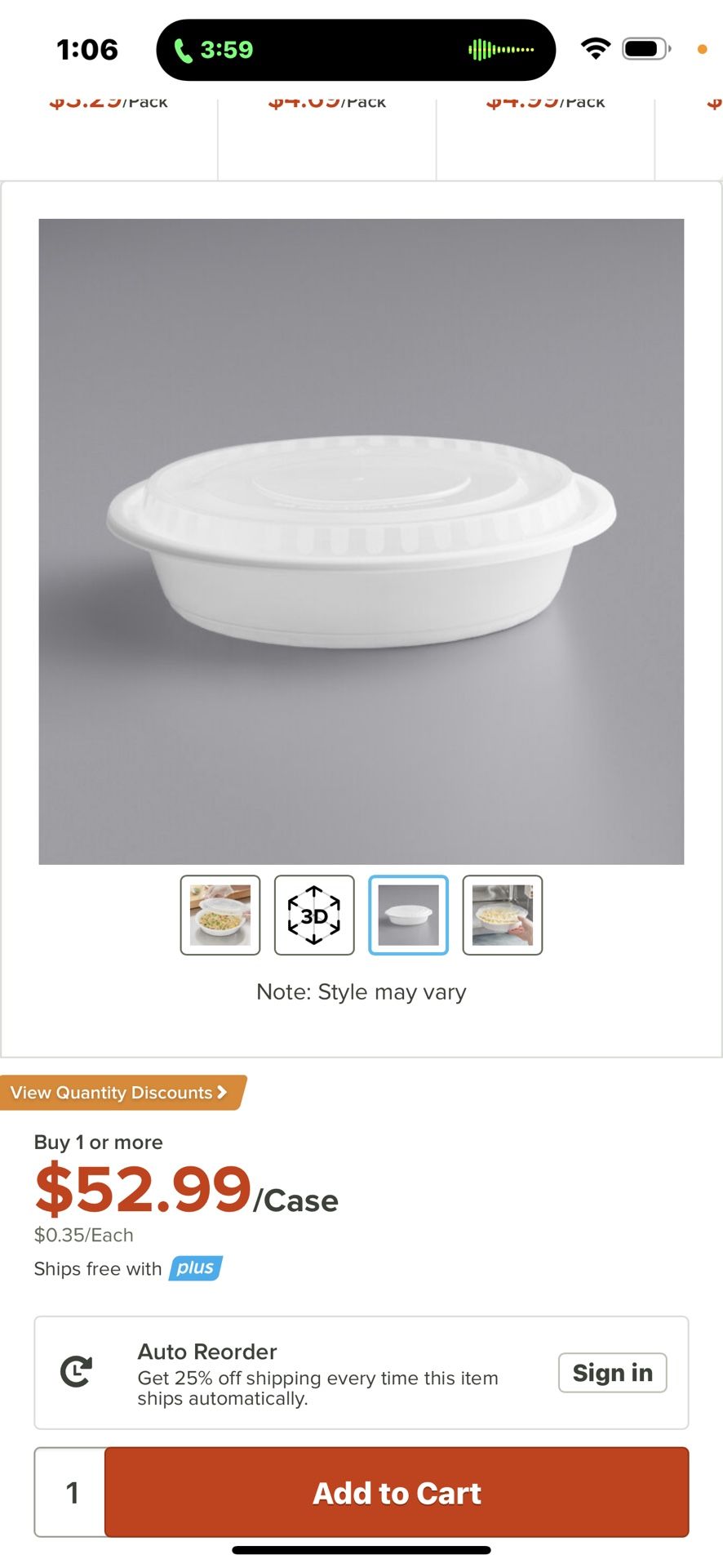 Container 48oz Round 50 Piesas