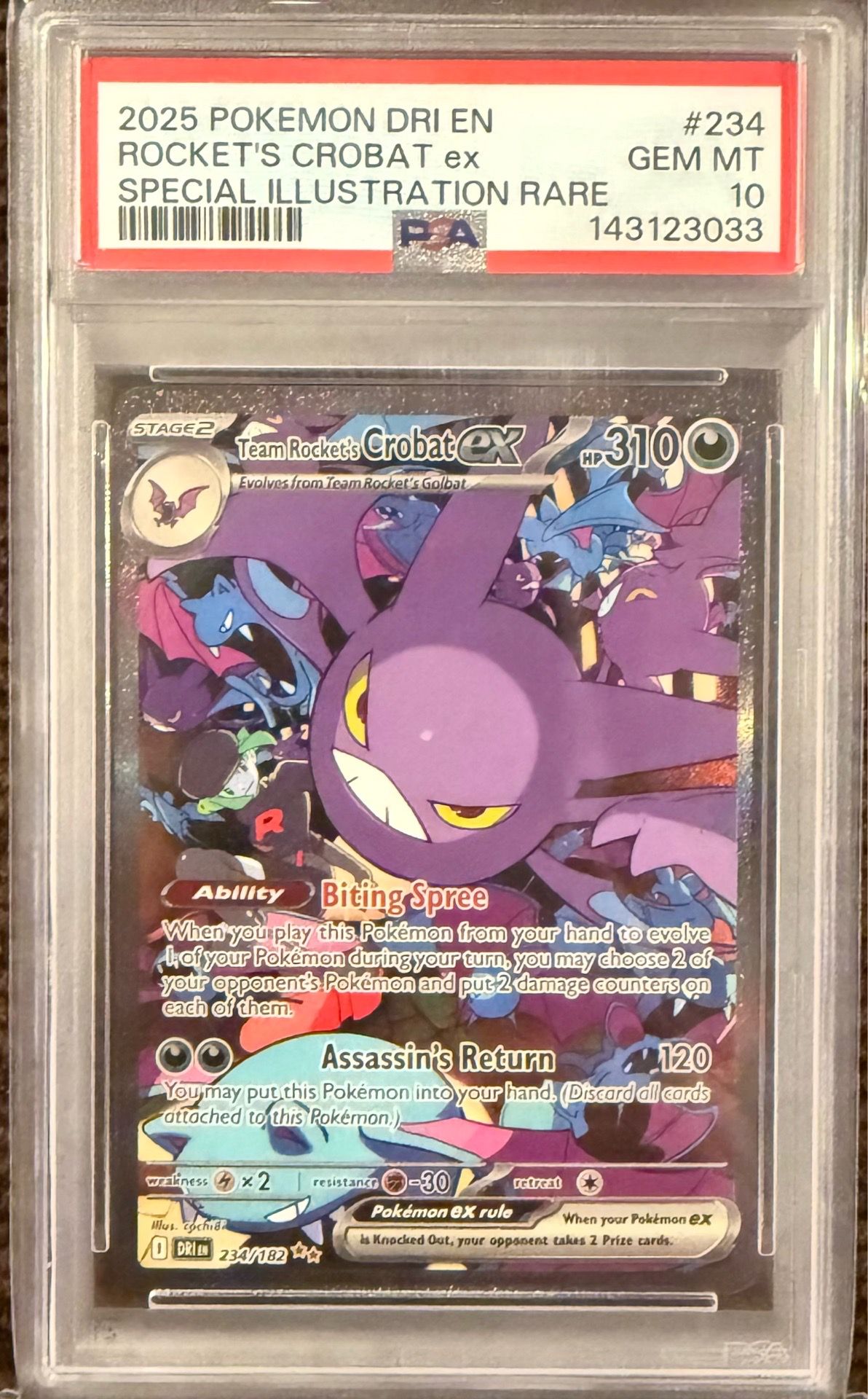 PSA 10 Team Rockets Crobat ex 234