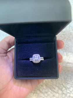 Wedding ring engagement ring