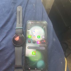 Like New Unlocked Zfild 5 With Samsung Watch 6 And Alot Of Cases