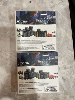 25 brand-new boxes of JCCON 50V 330µF SMD Aluminum Electrolytic Capacitors.
