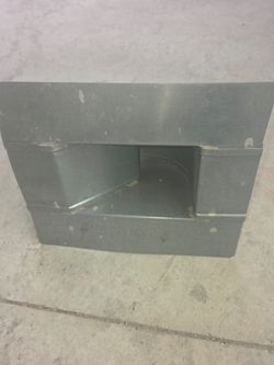 galvanized steel gooseneck roof vent.