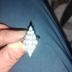 silver topaz woman's ring size 6