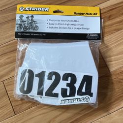 Strider Bike Number Plate Kit
