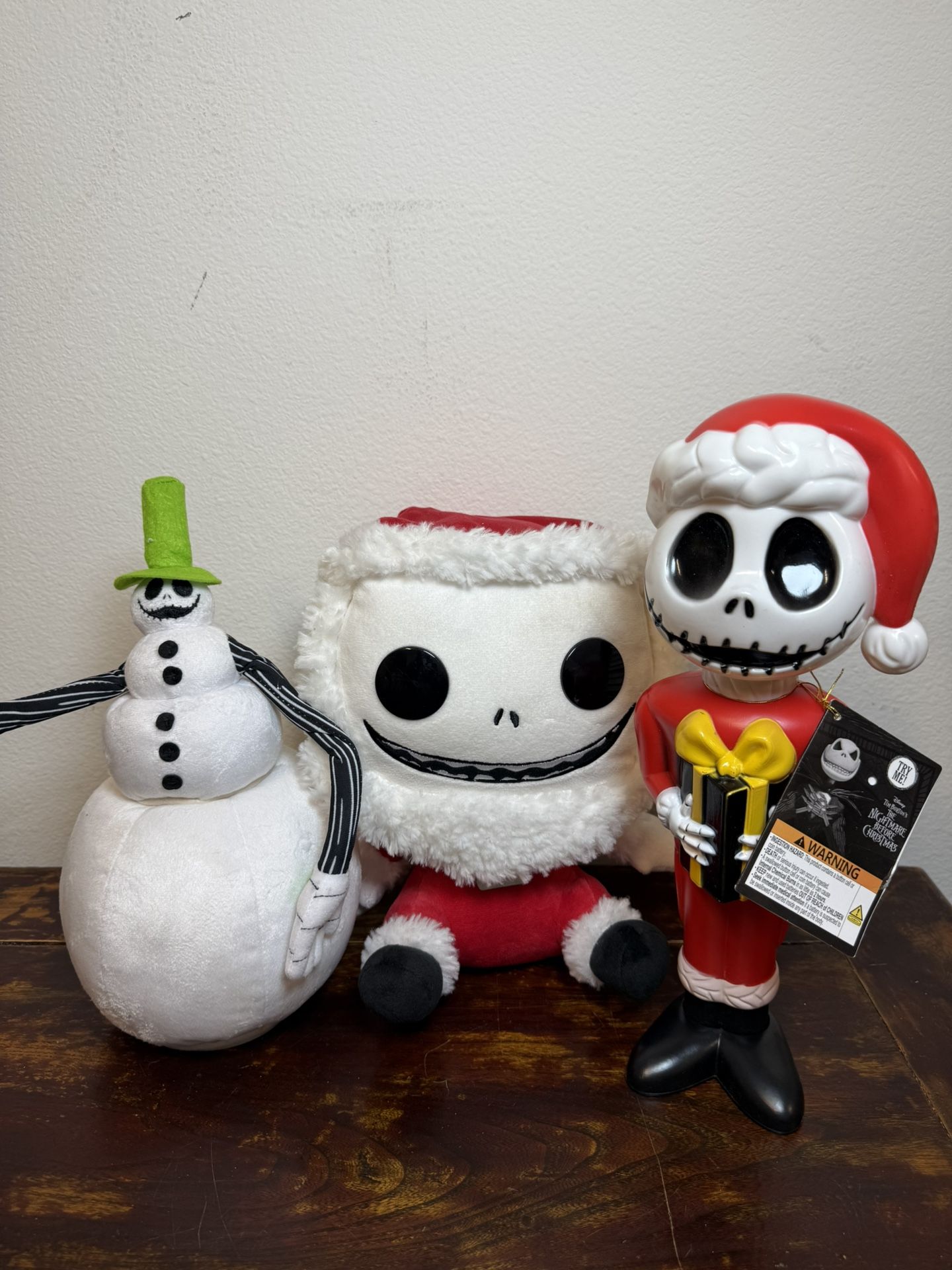 Christmas 🔥Funko Mega Pop! Plush Santa Jack Skellington NBC Nightmare Before Christmas 