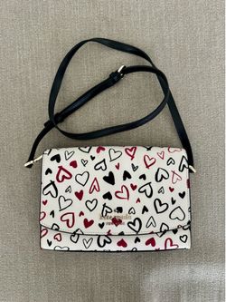 Kate Spade Heart Print Convertible Crossbody Purse