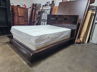 Queen bed and mattress