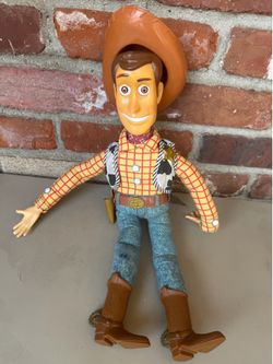 Toy Story Woody Hat holster belt Talking 15" Doll Thinkway Disney Pixar Vintage