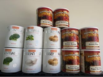 12 x Emergency food storage number 10 cans Emergency food storage number 10 cans Essentials, provident pantry  Mountain house vegetables