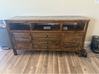 Brown wood cabinet