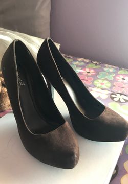 Brown leather shoes