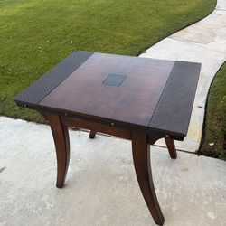 27 Inch High X 30 Inch Long X 23 Inch Deep All Wood Table