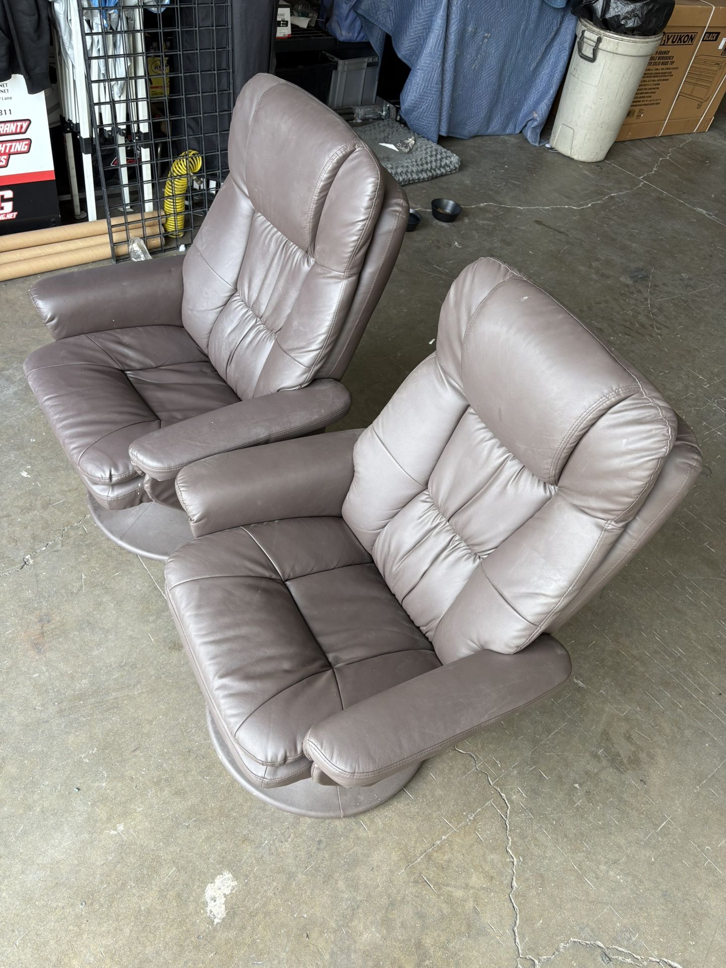 Homcom Swivel Recliner Set Of 2 