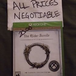 Sealed Xbox One Game The Elder Scrolls Online