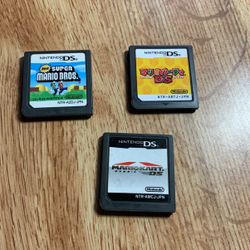 Nintendo DSs Games 3 X Mario Japanese Language 