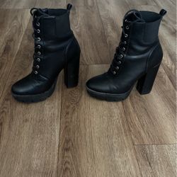 Black Booties Size 6.5 