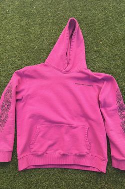 Pink Chrome heart hoodie