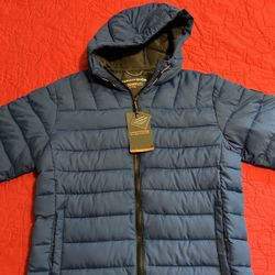 Hawk & Co Blue Puffer Jacket