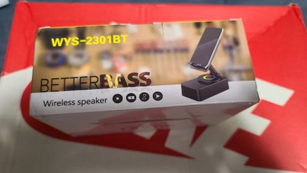 Wireless speaker and charging dock