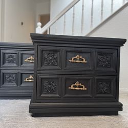 Set Of Vintage Nightstands Or End Tables 