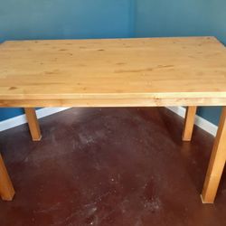 Wood Table 53 inches x 29 inches
