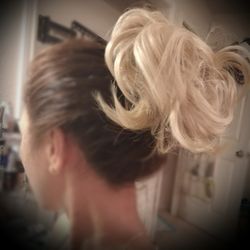 Messy Bun Hair Extensions, Blonde