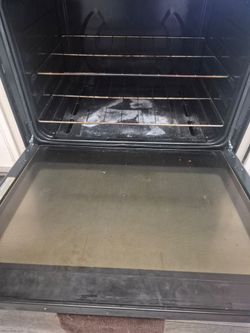 Black stove, standard size, good condition
