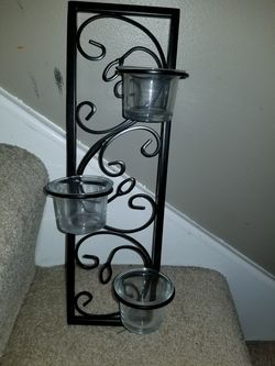 14 inch Wall sconce& candle holder