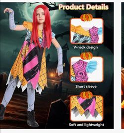 Sally Costume Kids, Sally Costume Girls Christmas Nightmare Dress Up
DRESS ONLY size 4 to 6
