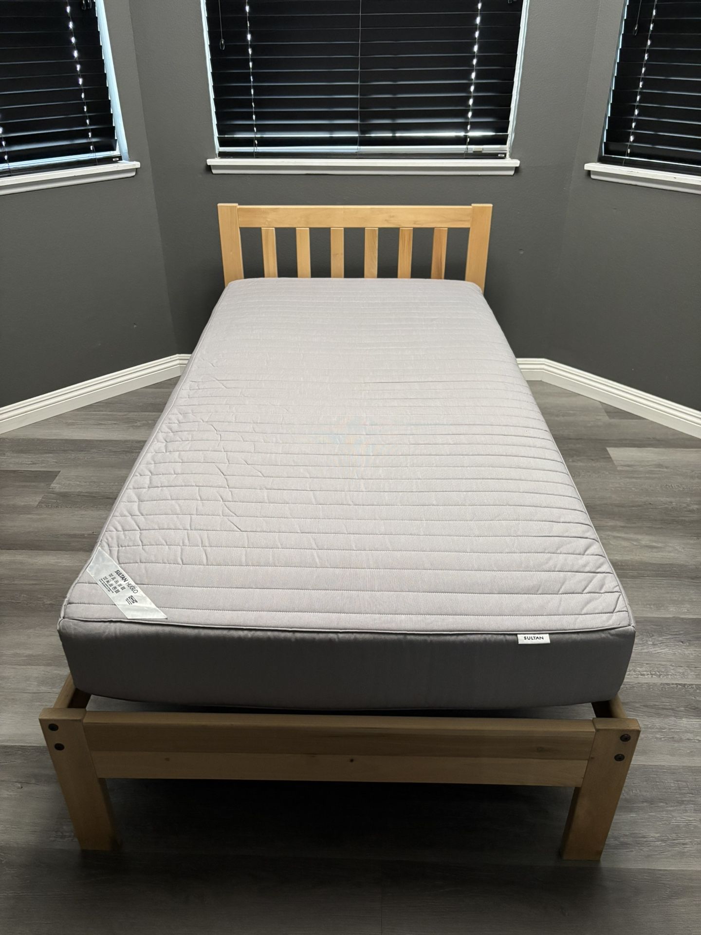 Twin Bed Frame with Ikea Mattress