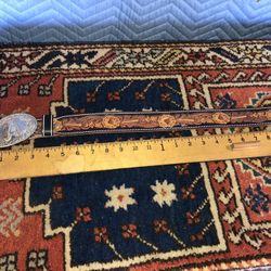 Chambers Phoenix 24k Gold Plated Belt Buckle & Leather Belt 