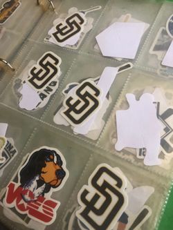 Padres baseball stickers