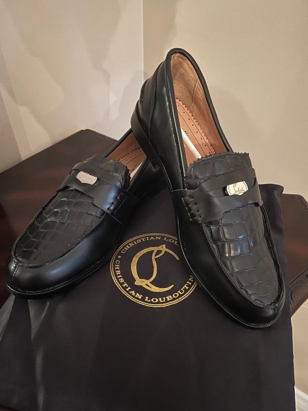 Christian Laboutin Penny Loafers Mens Sz 42