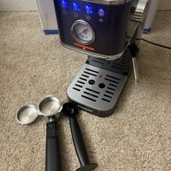 CHULUX Slim Espresso Machine with Milk Frother, 20 Bar Professional Italian Pump 