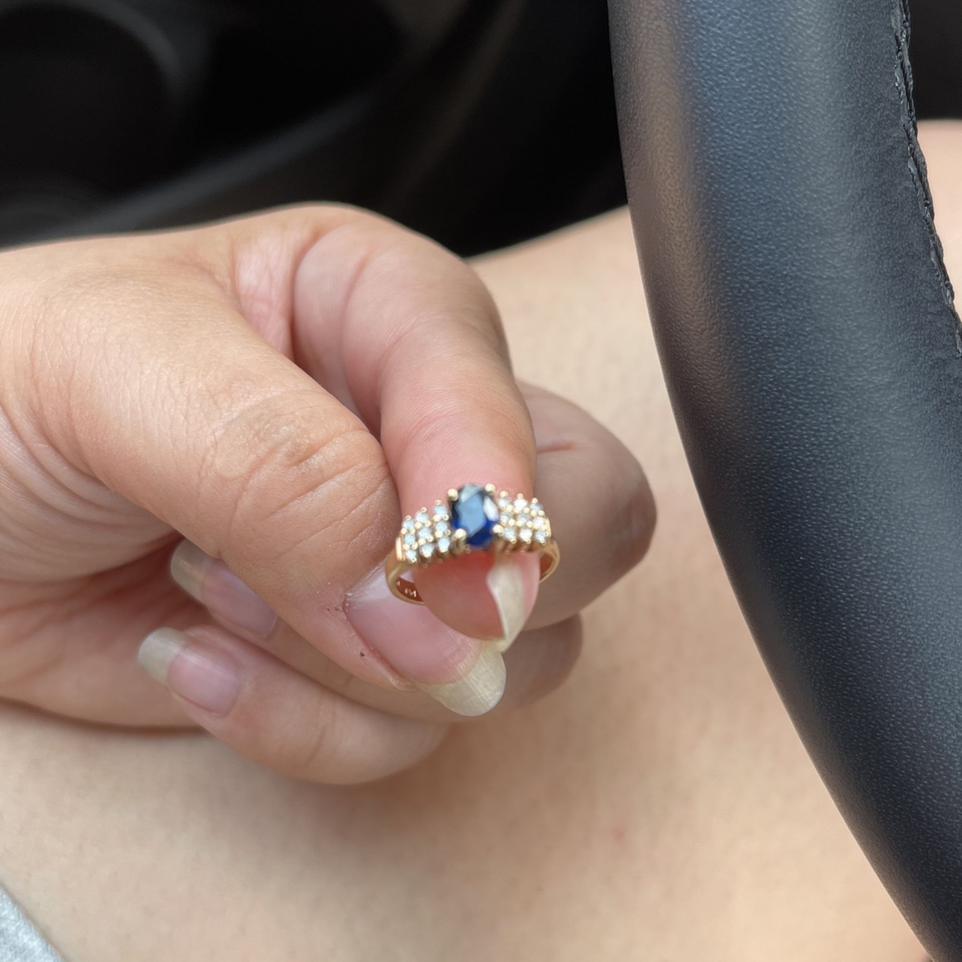 14 K Gold Ring Real Diamonds