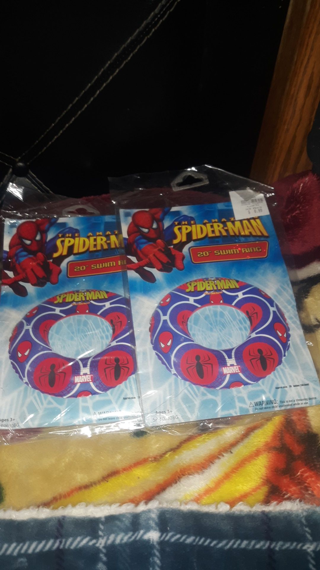 Spiderman pool float 2pack each $1