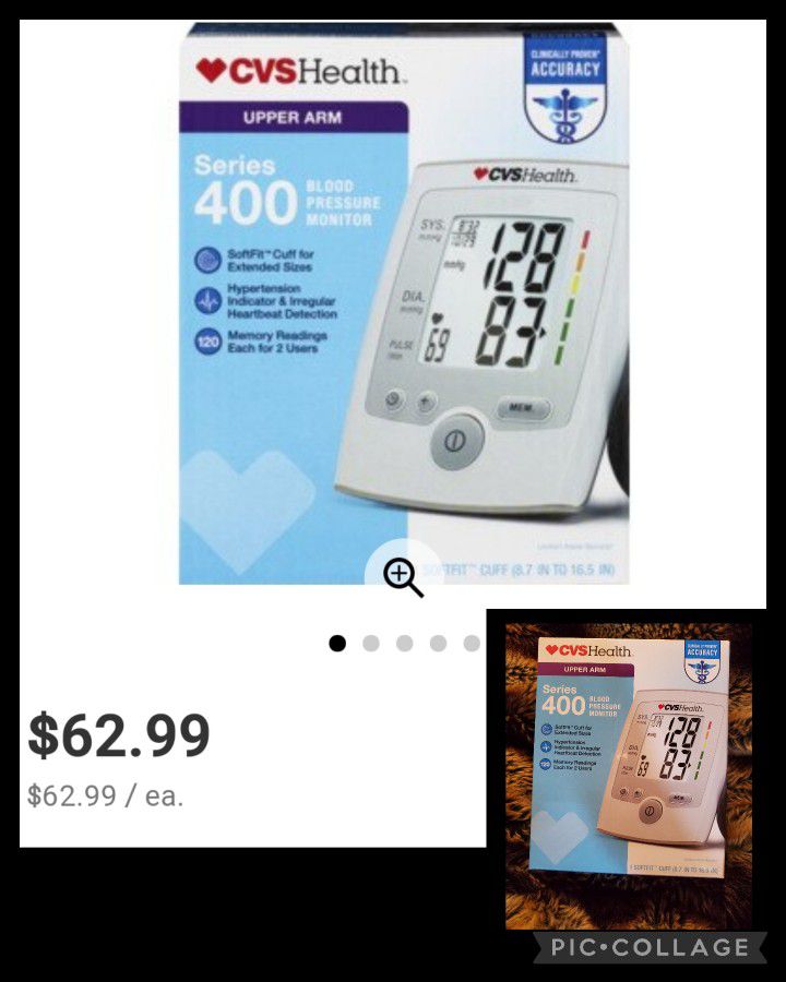 New CVS Blood Pressure Monitor Retails For $62.99