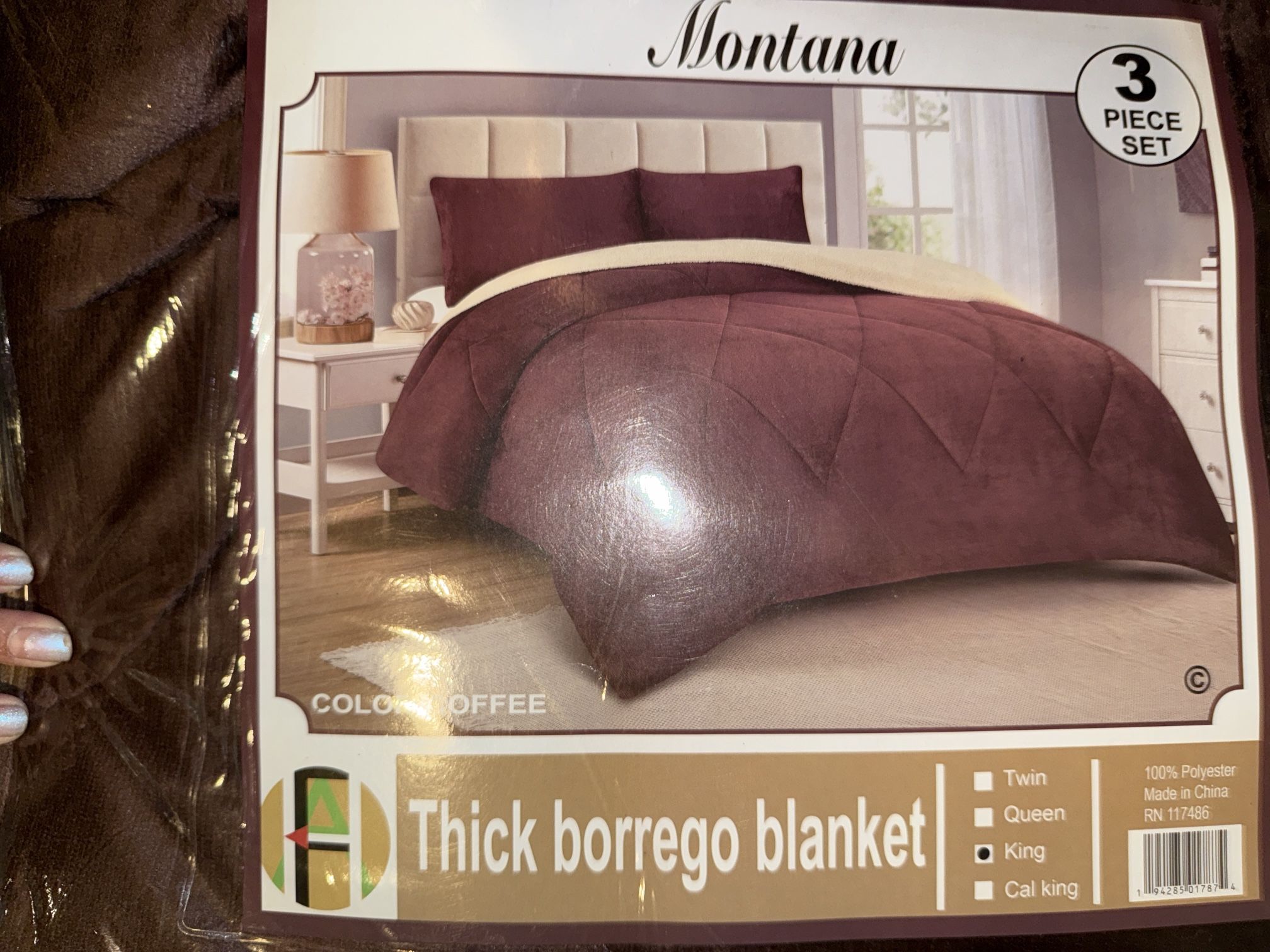 King Size Borrego Blankets $30 Each