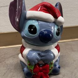 Stitch Christmas Cookie Jar 