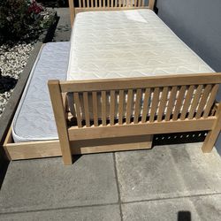 Room & Board twin bed with trundle