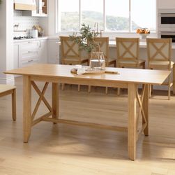 Long Bamboo Dining Table
