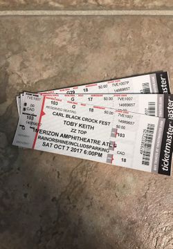 2 tickets to Crock fest 2017