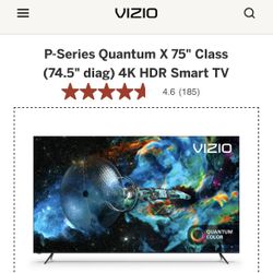 Vizio P75QX-H1 75” 4k LED TV