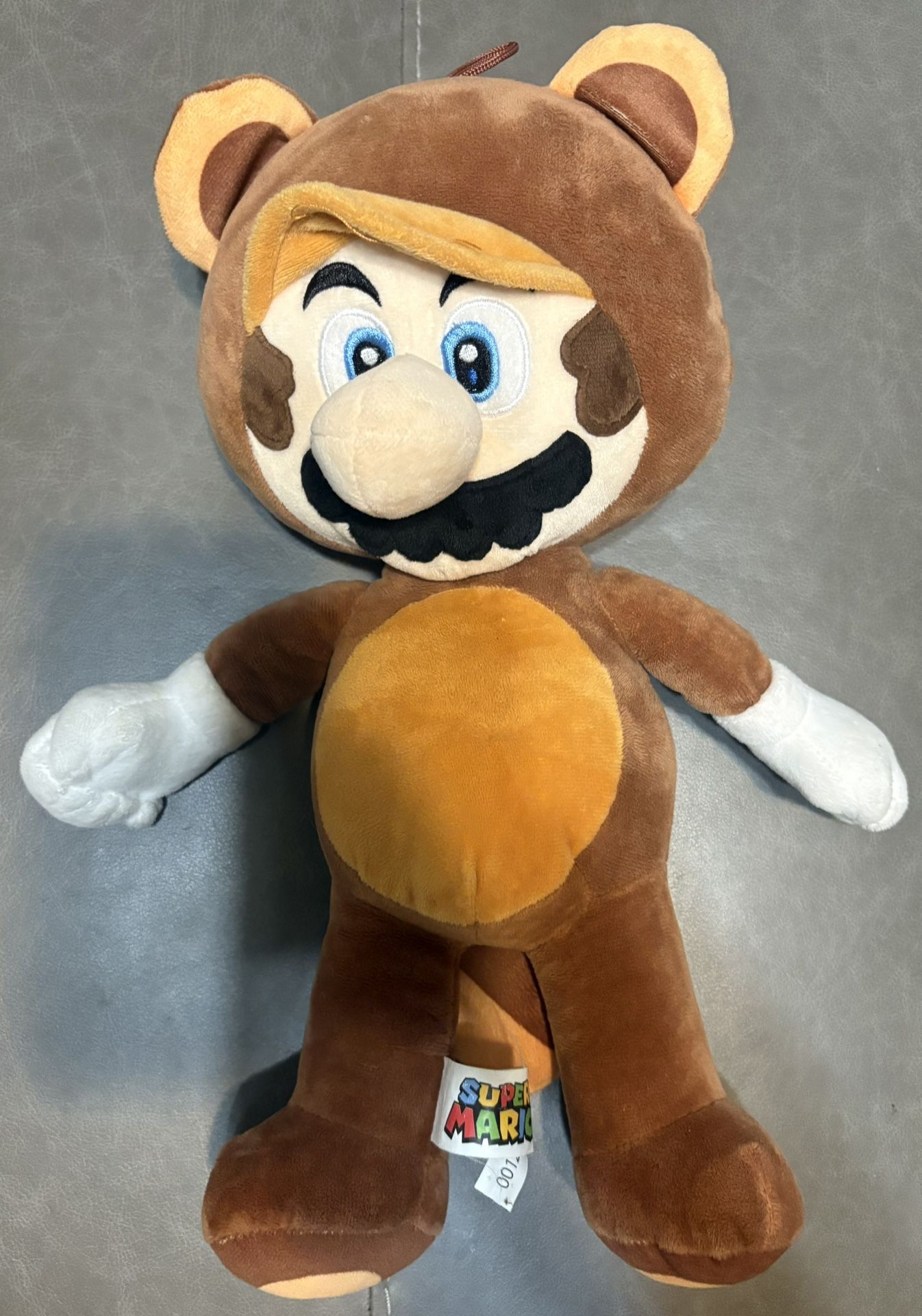 Super Mario Bros Tanooki Mario Plush 15” Official Nintendo