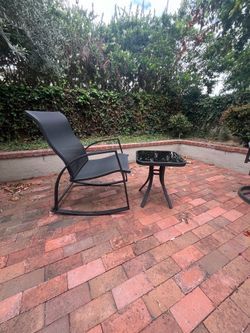 Patio set — chair and table