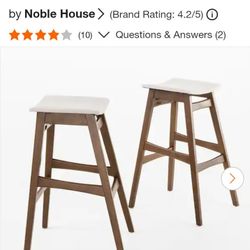 Set Of 2 Stools 30"