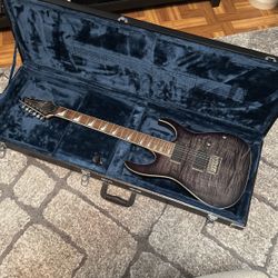 Ibanez RG Series with case, Fender stool, and Guitar Stand