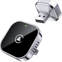 2-in-1 Wireless CarPlay & Android Auto Adapter – Plug & Play, Fast Setup, Works with 1000+ Cars